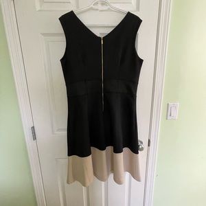 Sleeveless cocktail dress.